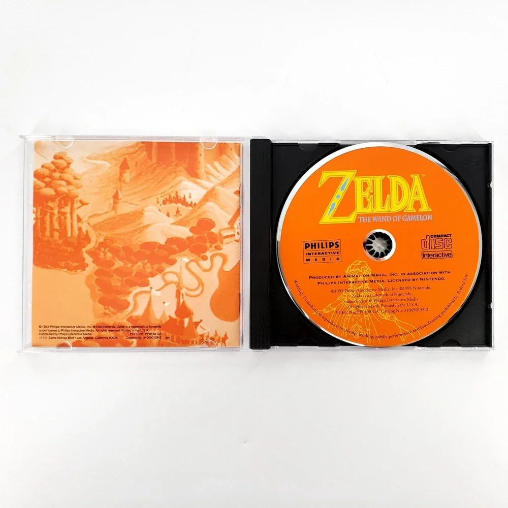 Zelda: The Wand of Gamelon (Philips CD-i, 1993) Complete w/ Slip Cover Tested